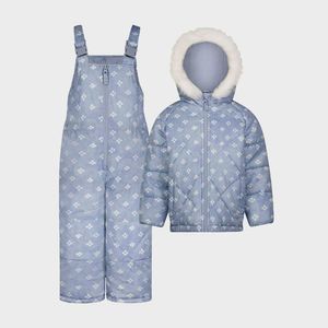 OshKosh B'gosh ® Baby Girls' Floral Snow Bib and Jacket Set - Blue 24M